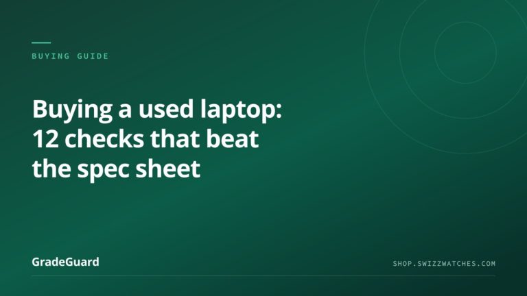 Buying a used laptop in India: 12 checks that matter more than the spec sheet — GradeGuard guide