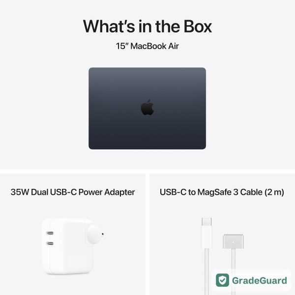 Apple MacBook Air 15-inch M5 16GB/512GB — Midnight (Refurbished) — photo 6 Apple MacBook Air 15-inch M5 16GB/512GB — Midnight (Refurbished) — graded and tested