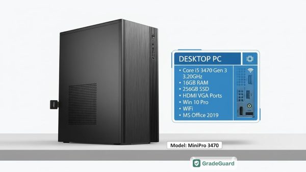 Desktop PC Core i5-3470 16GB/256GB SSD (Refurbished) — view 3 Desktop PC Core i5-3470 16GB/256GB SSD (Refurbished) — view 3