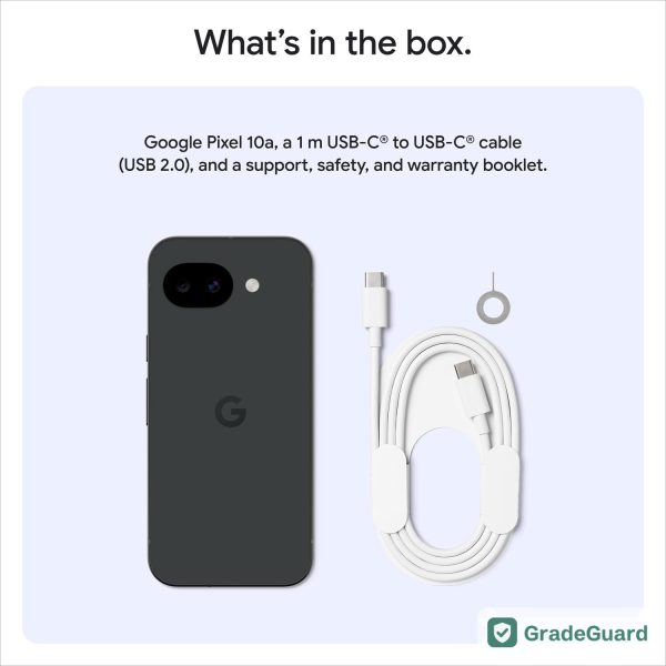 Google Pixel 10a 5G 256GB — Obsidian (Refurbished) — photo 8 Google Pixel 10a 5G 256GB — Obsidian (Refurbished) — graded and tested