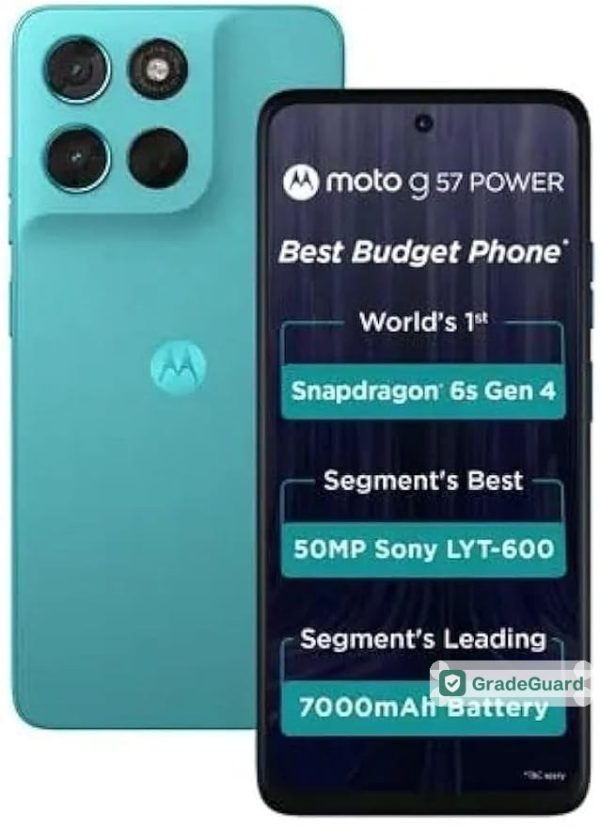 Motorola G57 Power 5G 128GB — Fluidity (Refurbished) — graded and tested