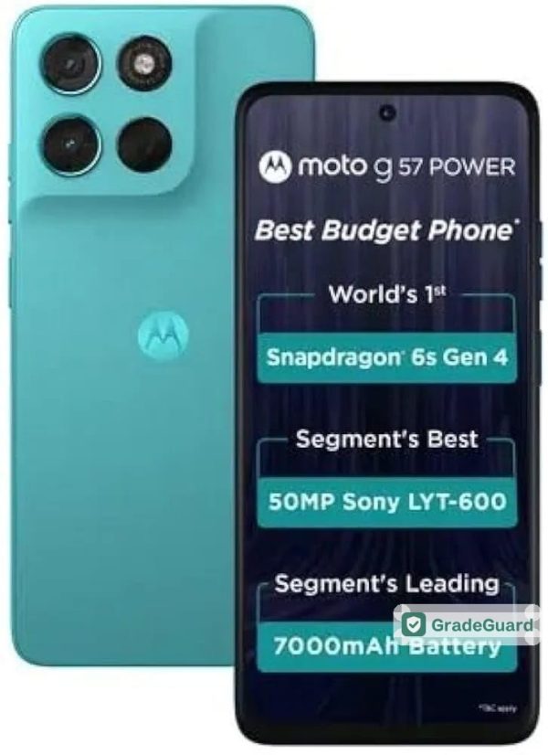 Motorola G57 Power 5G 128GB — Regatta (Refurbished) — view 8 Motorola G57 Power 5G 128GB — Regatta (Refurbished) — view 8