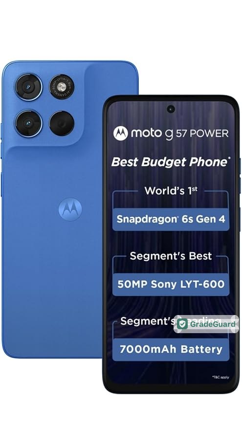 Motorola G57 Power 5G 128GB — Regatta (Refurbished) — graded and tested Motorola G57 Power 5G 128GB — Regatta (Refurbished) — graded and tested