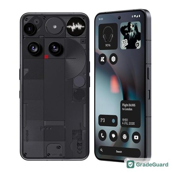 Nothing Phone (3) 256GB — Black (Refurbished) — graded and tested