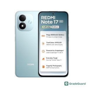 Redmi Note 17 5G 128GB 8GB RAM — Arctic Blue (Refurbished) — graded and tested