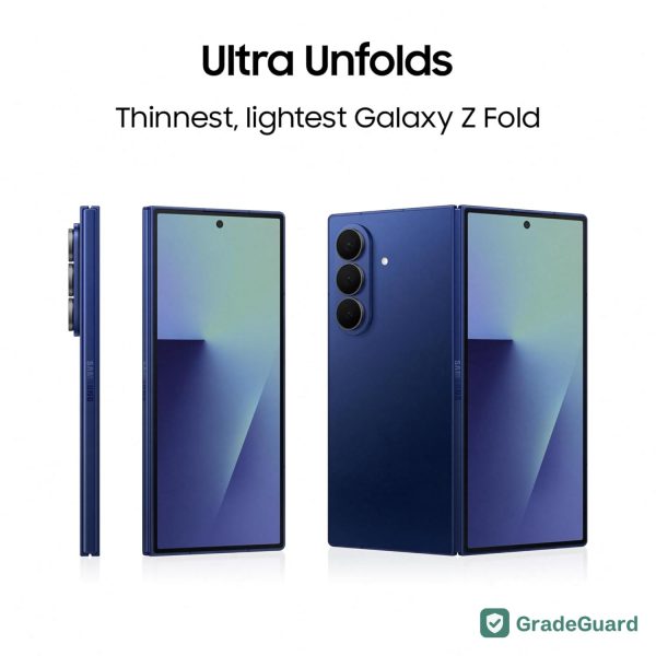 Samsung Galaxy Z Fold7 5G 256GB — Silver Shadow (Refurbished) — view 4 Samsung Galaxy Z Fold7 5G 256GB — Silver Shadow (Refurbished) — view 4