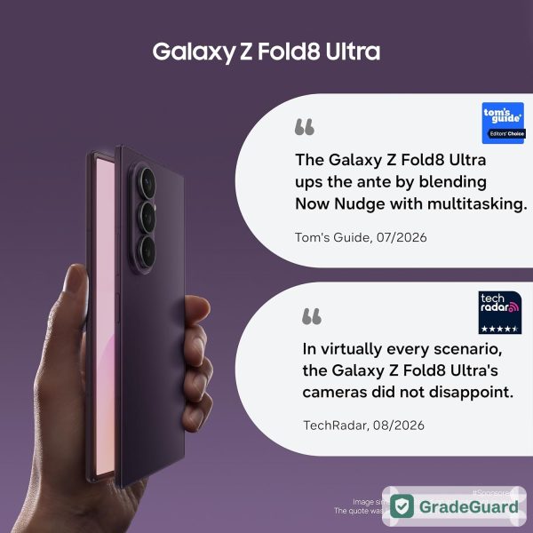 Samsung Galaxy Z Fold8 Ultra 5G 256GB — Violet Shadow (Refurbished) — view 6