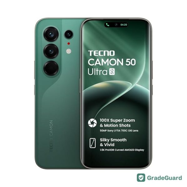 Tecno CAMON 50 Ultra 5G 256GB — Cypress Green (Refurbished) — graded and tested Tecno CAMON 50 Ultra 5G 256GB — Cypress Green (Refurbished) — graded and tested