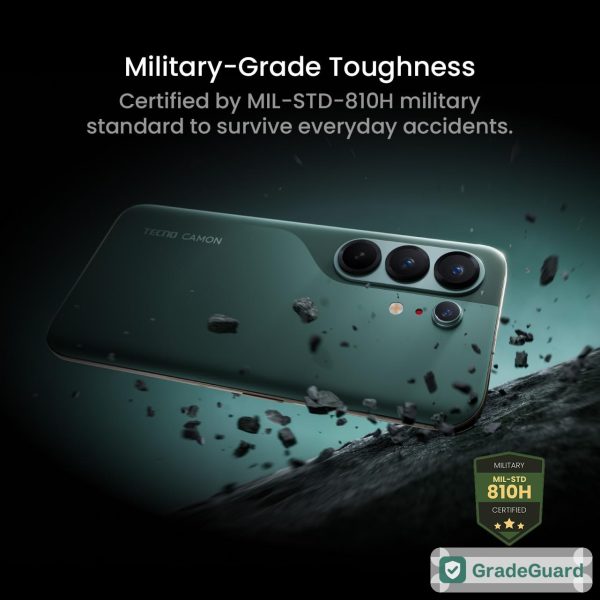 Tecno CAMON 50 Ultra 5G 256GB — Cypress Green (Refurbished) — view 9 Tecno CAMON 50 Ultra 5G 256GB — Cypress Green (Refurbished) — view 9