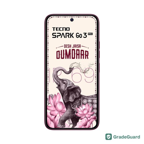 Tecno Spark Go3 Pro 128GB — Burgundy Red (Refurbished) — view 2