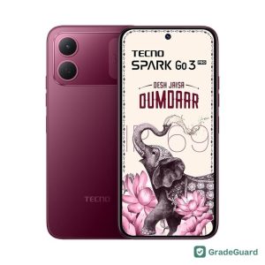 Tecno Spark Go3 Pro 128GB — Burgundy Red (Refurbished) — graded and tested
