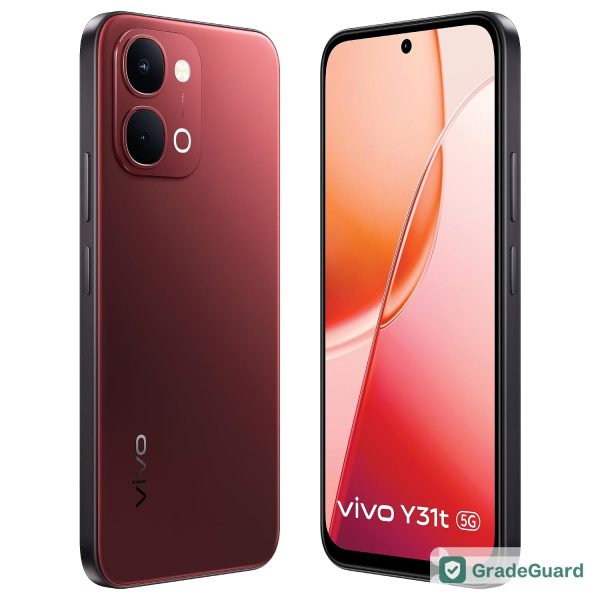 vivo Y31t 5G 128GB — Crimson Red (Refurbished) — view 3