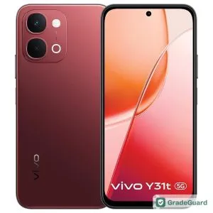 vivo Y31t 5G 128GB — Crimson Red (Refurbished) — graded and tested vivo Y31t 5G 128GB — Crimson Red (Refurbished) — graded and tested
